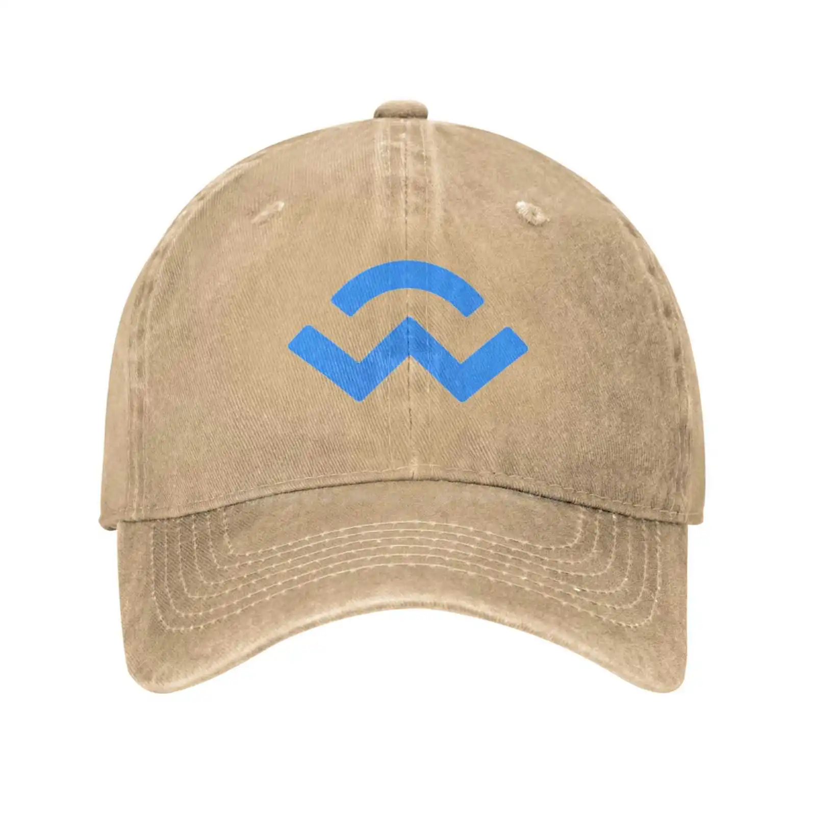 Wallet connect Logo Qualität Denim Cap Strick mütze Baseball Cap