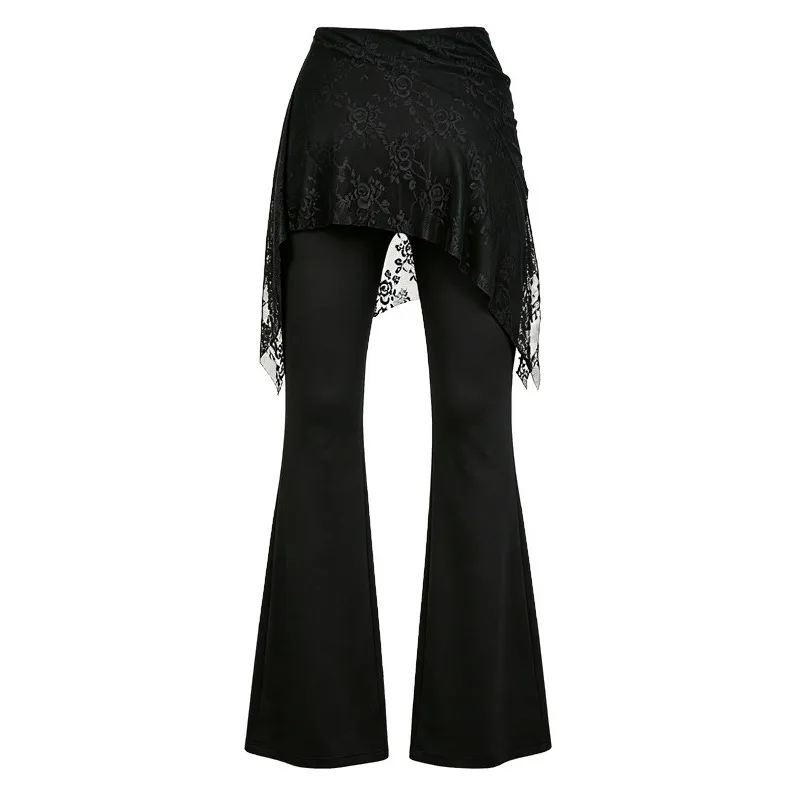 Customized WJJdance Latin Dance Pants 2026 New Female Adult High Waist Irregular Flower Lace Cover Skirt Micro Pull Pants