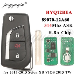 Jingyuqin HYQ12BEA 314Mhz 8A Chip chiave auto a distanza per Toyota 2013-2015 Scion XB Corolla HIace CH-R 2019 VIOS 2015 TW muslimate