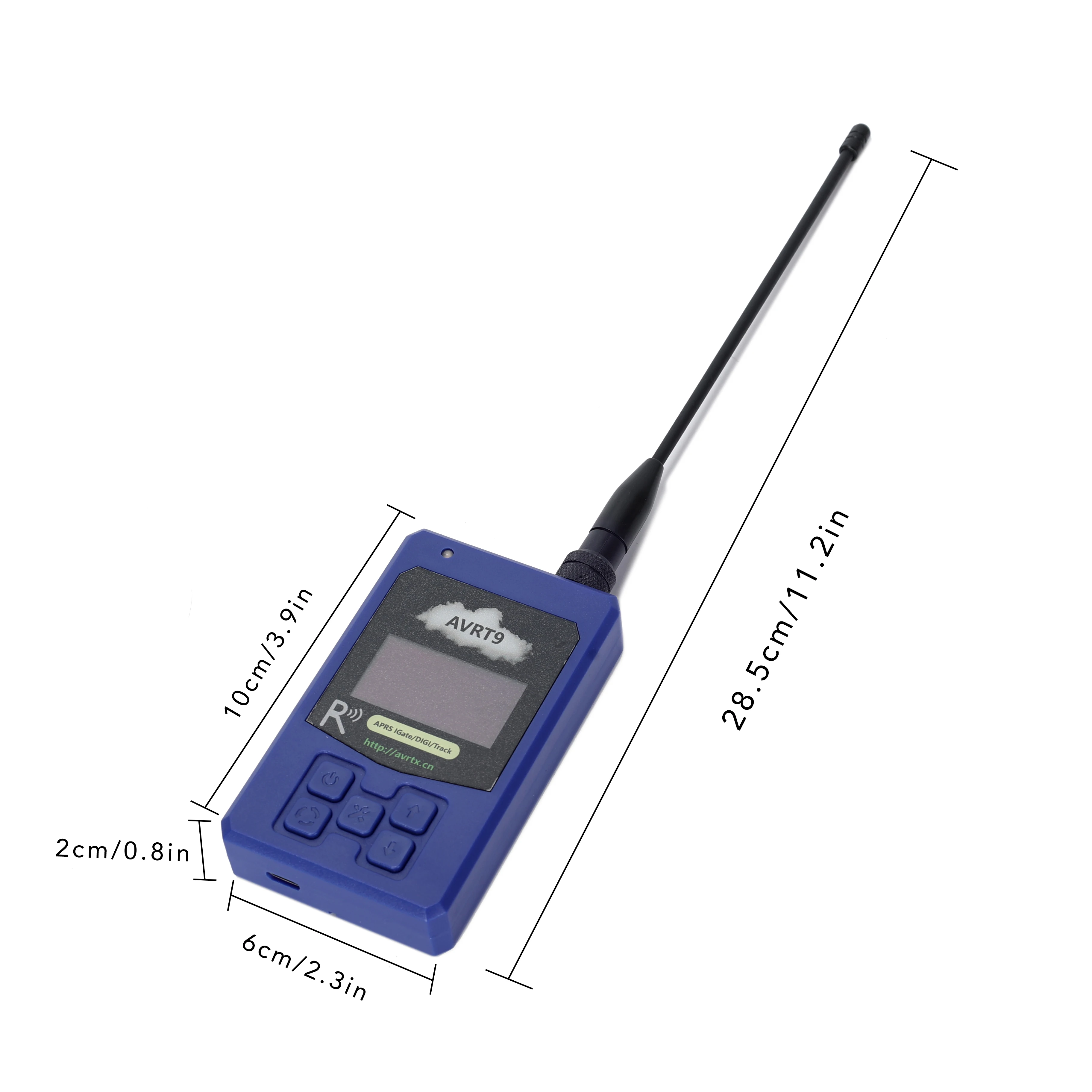 AVRT9 APRS TNC Portable DIGI/TRACKER/IGATE GPS+WIFI+BT VHF Support UI/KISS/WPL/KISS BLE Output IOS/APRSdroid