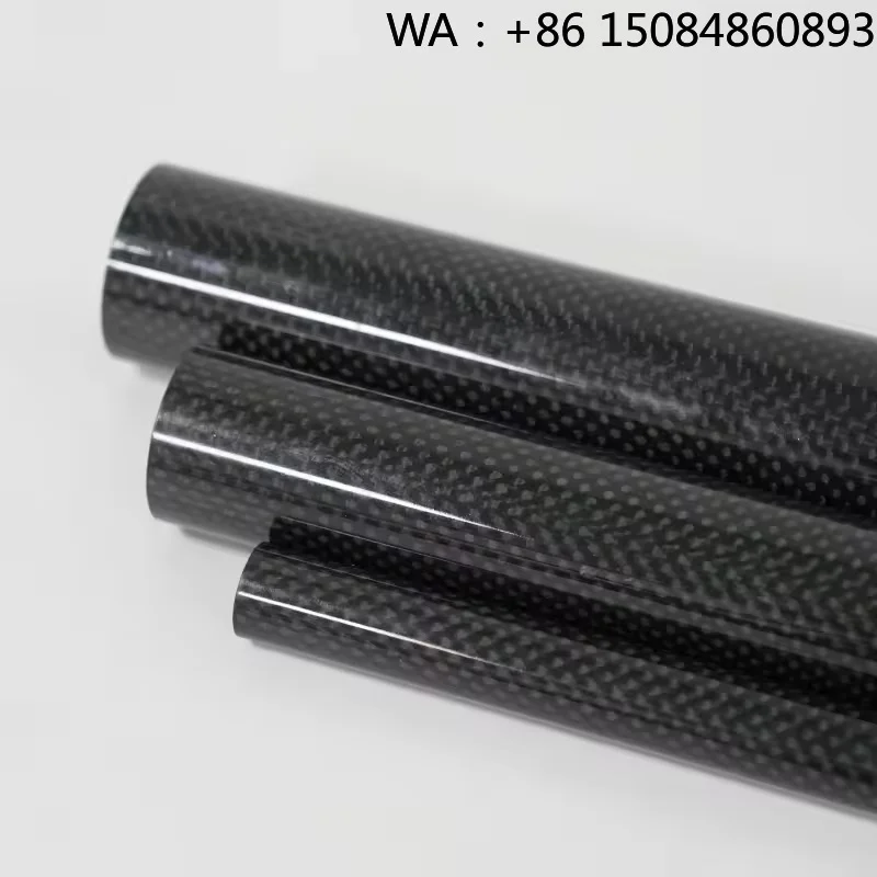 3K Plain Twill Carbon Fiber Tube, Matte Glossy Surface, Lightweight High Strength Custom Pipe for Various Sports Equipment
