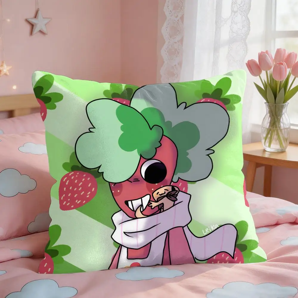 Astro B-Bobette Pebble Sprout Cushion Cover Square Short Plush Pillow Case Living Room Sofa Home Decor Funda 40X40