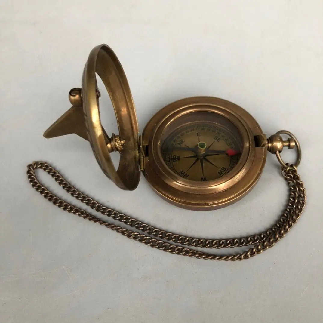 Boutique collection of pure copper compass ornaments