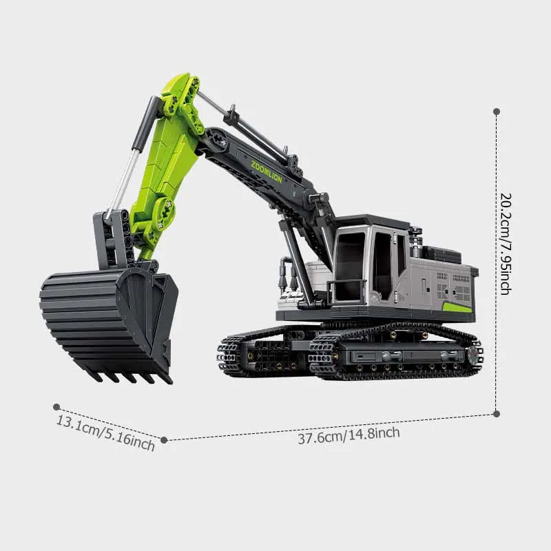 SEMBO 1039pcs Excavator Truck Assemblage Building Blocks MOC Engineering Vehicle Model Bricks Kids Toys for Boys Birthday Gifts