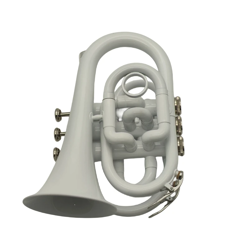 Trompeta de Palma de alto grado B, Trompeta profesional plana, Mini Cornet, Trompeta de tres tonos, principiante, música a la venta