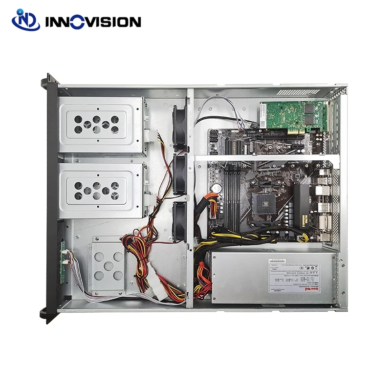 Imagem -05 - Hotswap Rack Mount Server Case com Slot de Expansão Horizontal 2u 4bay Suporte a Placa de Rede Gpu Novo Flexível