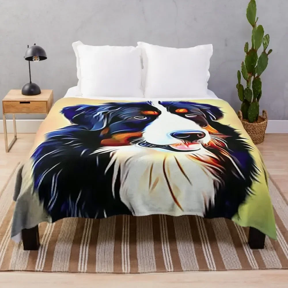 

The Bernese Mountain Dog Throw Blanket Bed Sofa Quilt Blankets