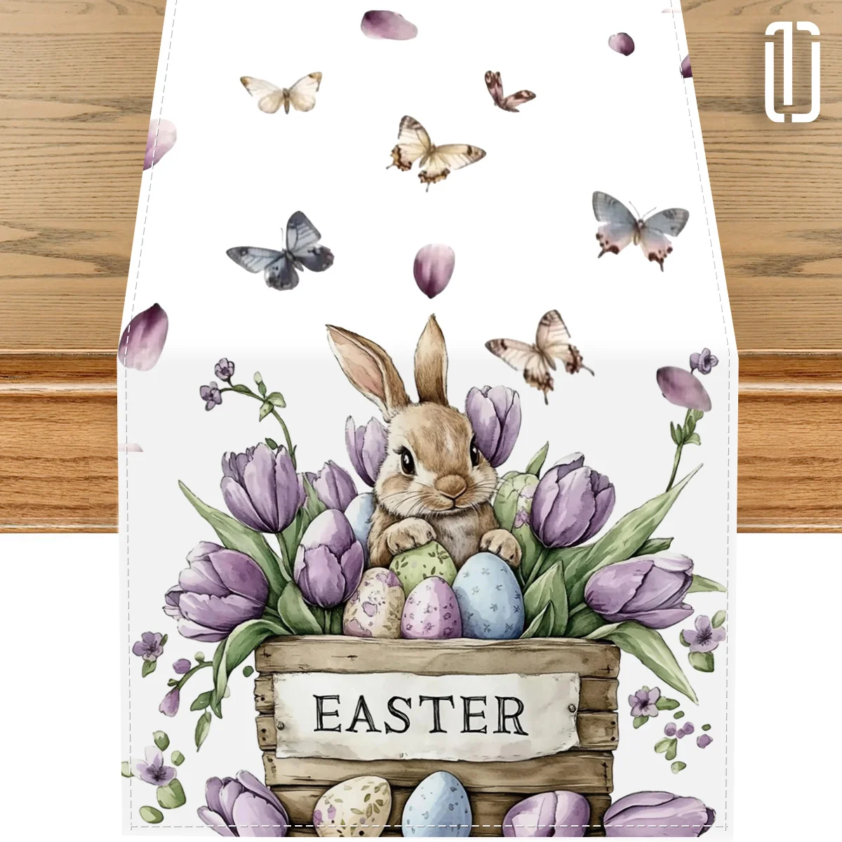 

1 Easter-themed table runner, perfect for Easter parties, family activities, home gatherings, themed cafes, children's room deco