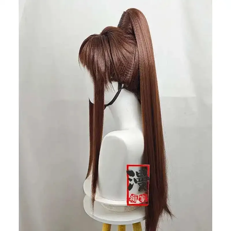 

DY20Стильный парик Ashes Of The Kingdom Guangling Prince Cos, 40 см, коричневые термостойкие синтетические волосы, парики для Хэллоуина + шапочка для парика25