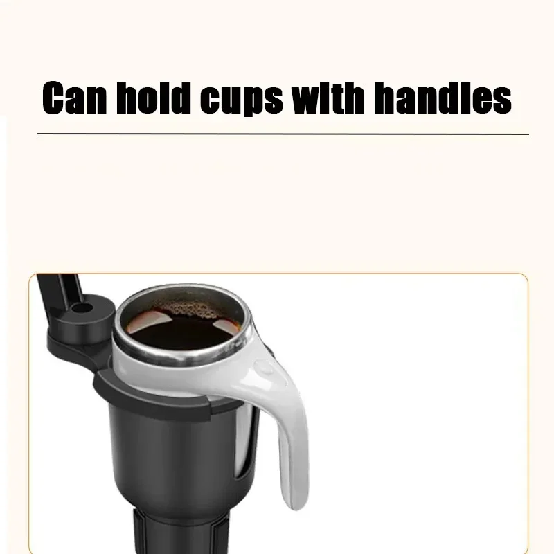 Universal Car Cup Holder Tray With Dual Cup Holder Organized Table Food Car Tray Portable Adjustable Drink Stand