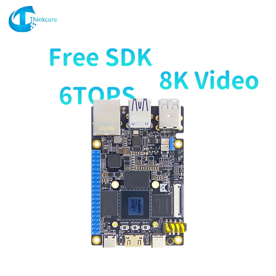 Placa SBC RK3588s, Chip RK3588s2, 8GB, 16GB, Ram, 8K, salida de 4 pantallas, placa base Linux AI para consola de juegos, Android TV Box, portátil