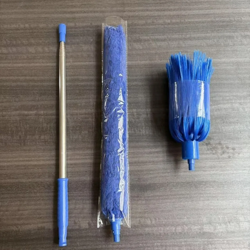 Microfibre Telescopic Duster Ceiling Cleaning Washable Spider Web Removal Dust Removal Extendable Rod Cleaner Brush