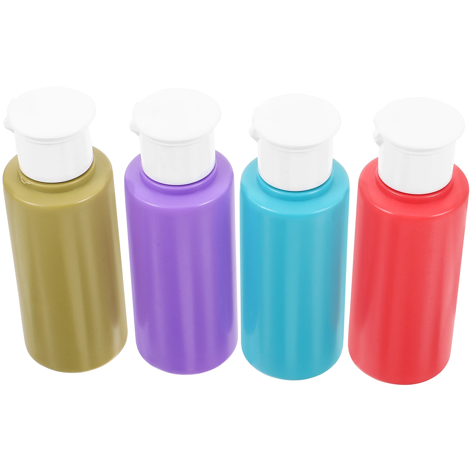 4Pcs Travel Empty Lotion Bottle Refillable Leakproof Squeeze Bottles for Shampoo Body Lotion Portable Travel Size Dispenser