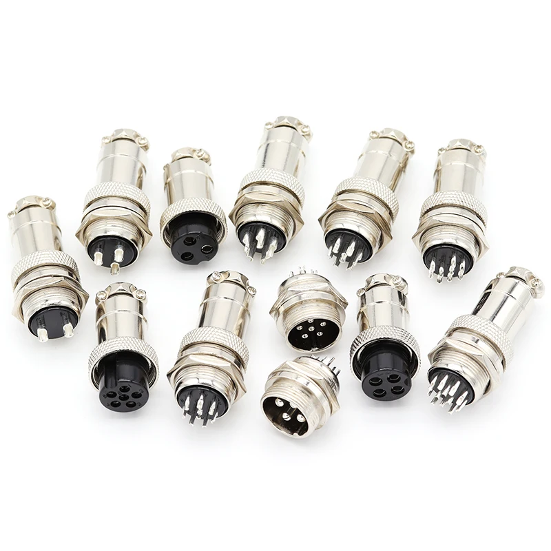 1set GX20 aviation plug and socket connector GX20-2/3/4/5/6/7/8/9/10/12 core connector connector 20mm