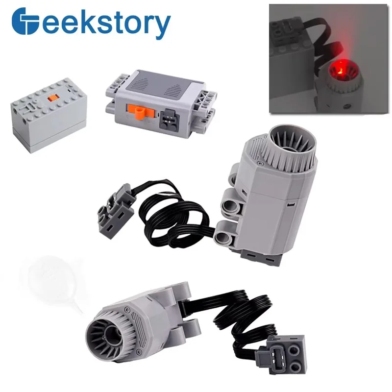 

Spray Motor Smoke Electric Exhaust MOC Building Blocks Technology Parts DIY Toys Bricks Accessories For Modified Car/Train Model