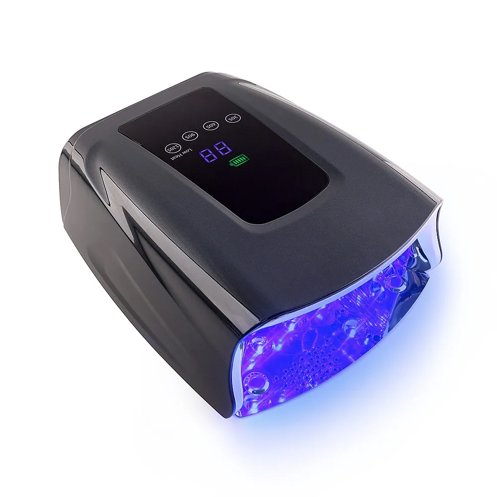 Sky Blue Large Dual Battery 5200mA Cordless 86W High Power Portable Professional Nail Dryer UV LED Nail Lamp for Beauty Salon