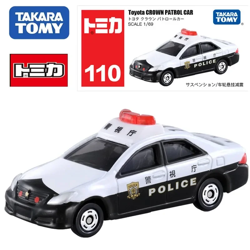 

Takara Tomy Tomica NO.110 Toyota Crown, полицейская машина, масштаб 1/69, мини-литая под давлением модель автомобиля из сплава, украшение, детские игрушки, Рождественский подарок