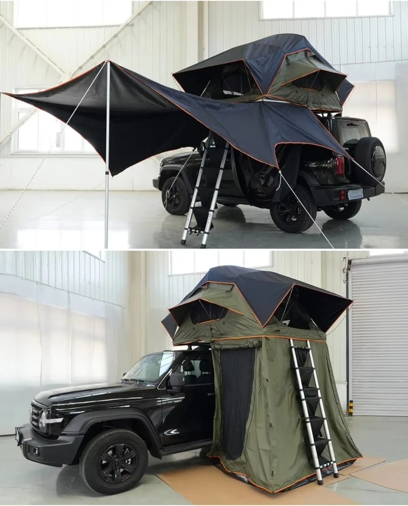 Foldable SUV Anti-uv Waterproof Multifunction Camping Truck Awning Car Roof Top Tent for Sale