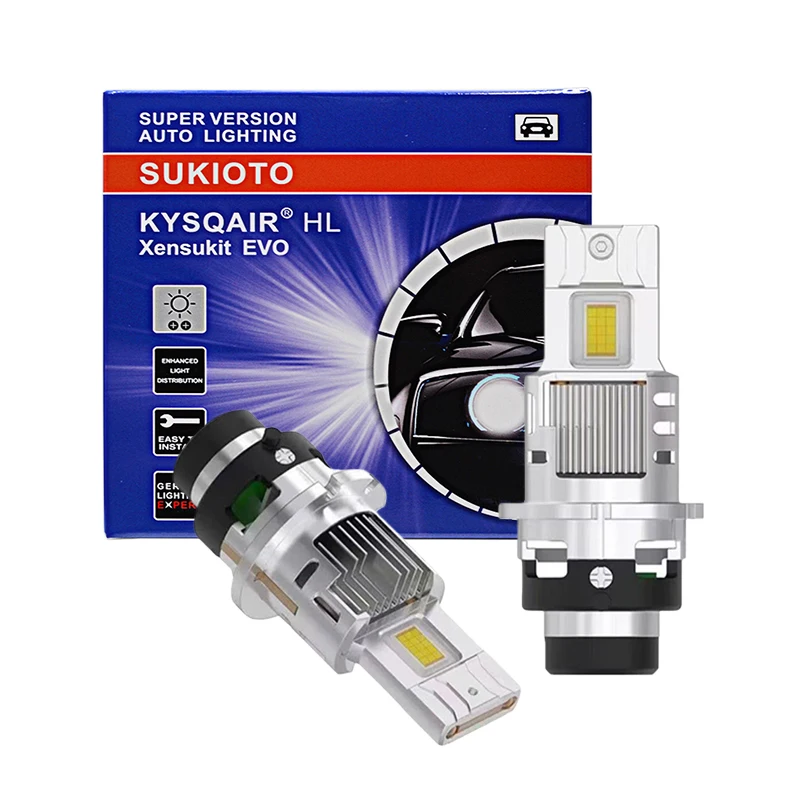 

1 комплект мини-размера D2S D4S Светодиодная лампа для фар 6000K Белый Canbus Беспроводной D2R D4R D2S Автомобильный фонарь HID Ксенон 1:1 Светодиодный автофара 12 В