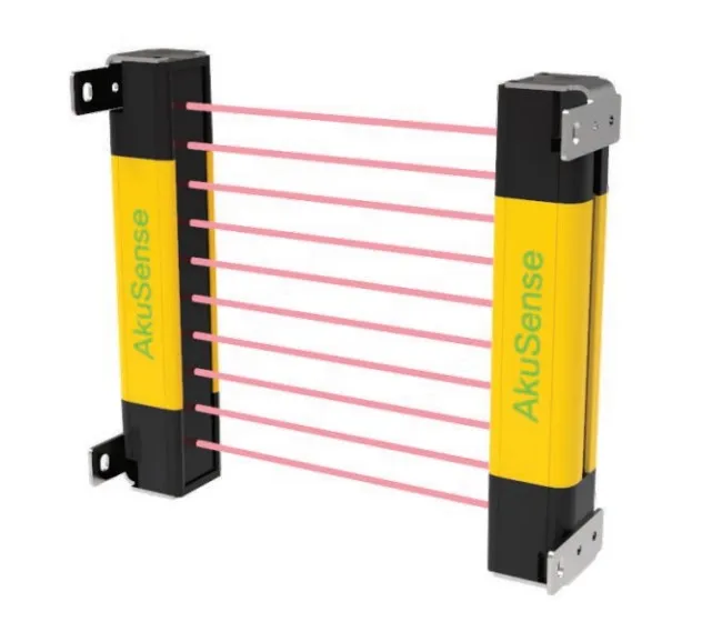 Automotive Photoelectric Safety Barrier Sensors Widely Digital Sensor with Two Relay Passive Contact Outputs