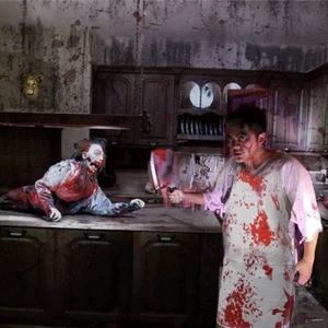 Cadılar Bayramı Partisi Giydirme Önlüğü, Korku, Kan, laboratuvar önlüğü, eldiven, Mutfak, Kardeşler Hediye, Cadılar Bayramı Eşyaları için dekor, parti İlk 10 satış örneğin, bir doktor vardı-no. 4