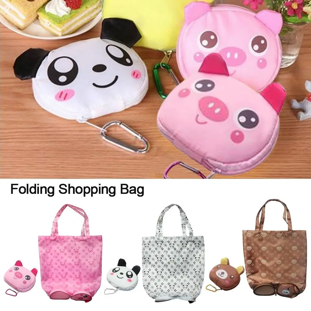 Organizer Supermarket Eco-friendly Portable Handbags Folding Shopping Bag Trolley Cart Handle Pouch Grocery Bags