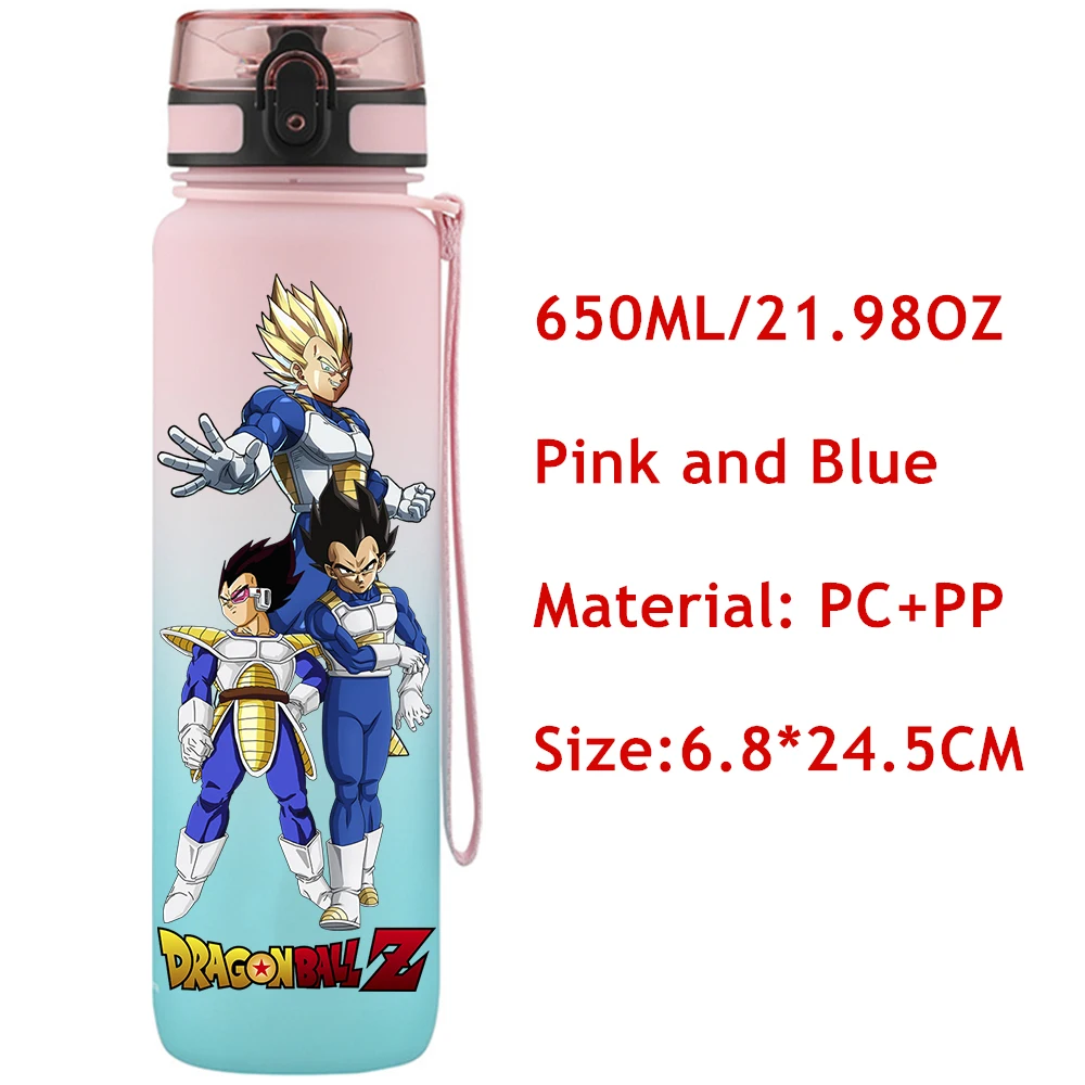 Anime Dragon Ball Super Goku Black 650ML Fashion Plastic PcLeak Proof Resistant Outdoor Portable Travel Sports Cup Water Cup