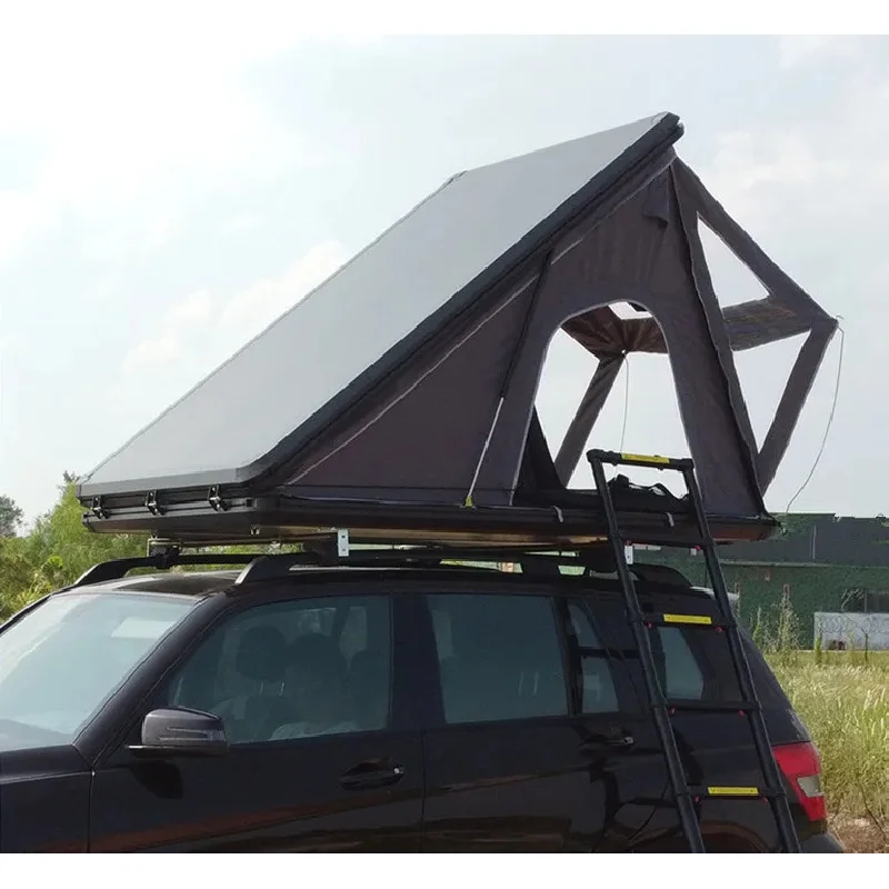 

Camping Aluminum Hard Shell Car Roof Top Tent Waterproof Hardshell Pop up SUV Roof Tent Hard Shell Car Roof Top Tent