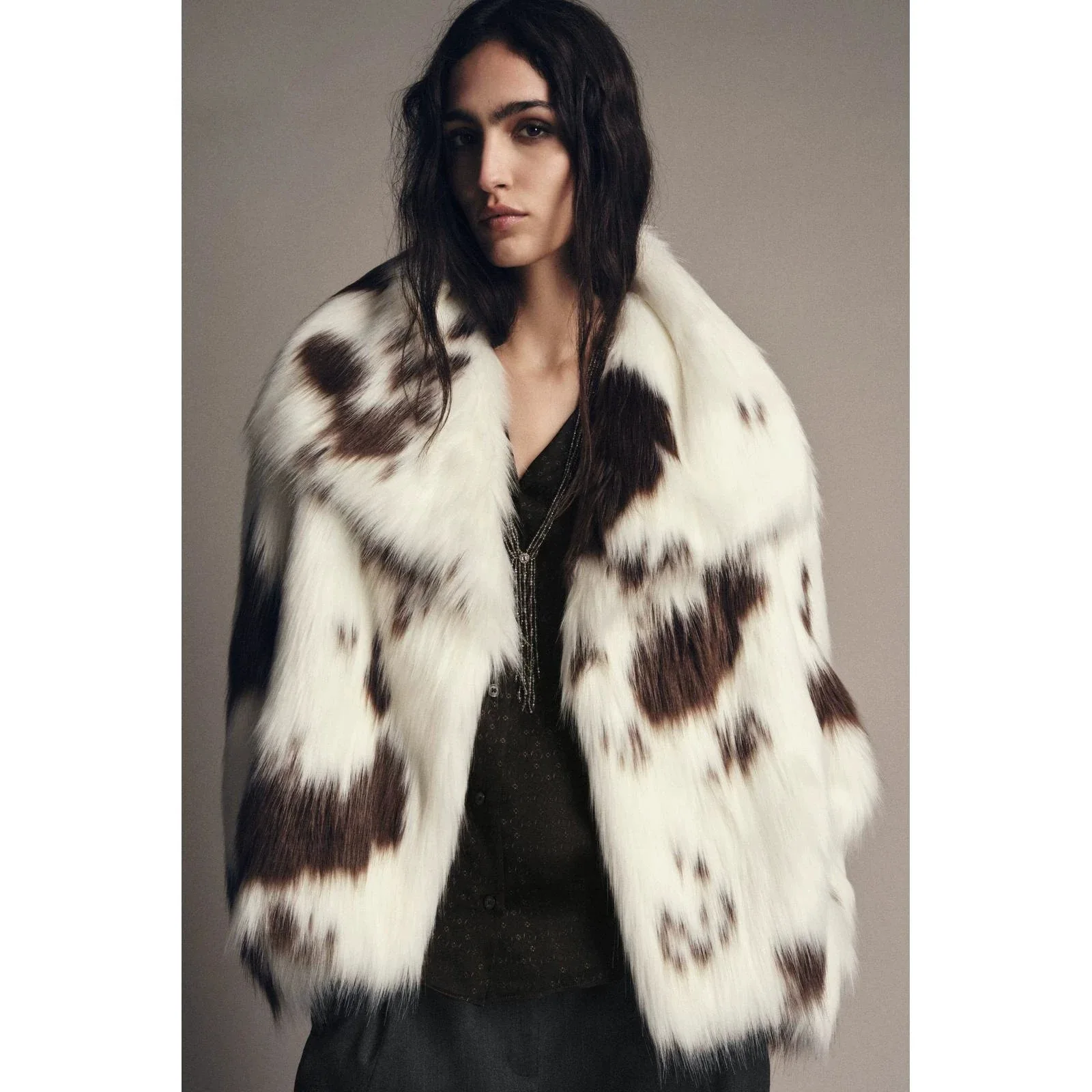 Autumn and winter new popular lapel artificial wool jacket coat