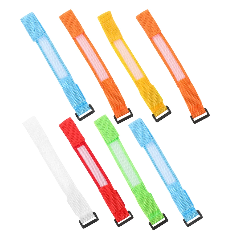 

8pcs LED Glowing Wristbands Reusable Nylon Bracelets Bulk Glow in Dark for Concert Party Night Sports Camping