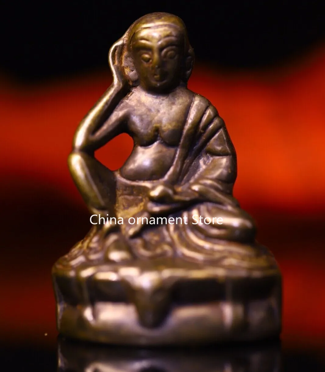 Old Tibet Buddhism Temple Bronze Cundhi Bodhisattva Cundi Buddha Statue TQA