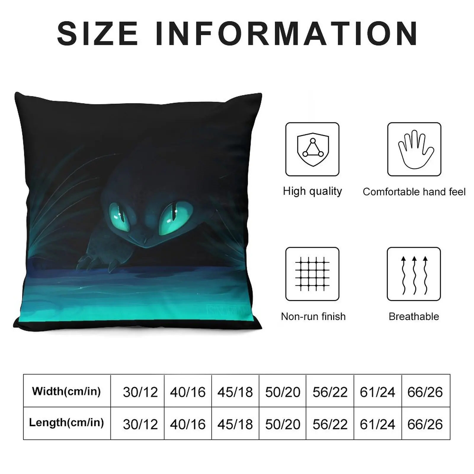 Elusive Nightfury Throw Pillow Cushions For Children Decorative Cushions pillow cover christmas pillow