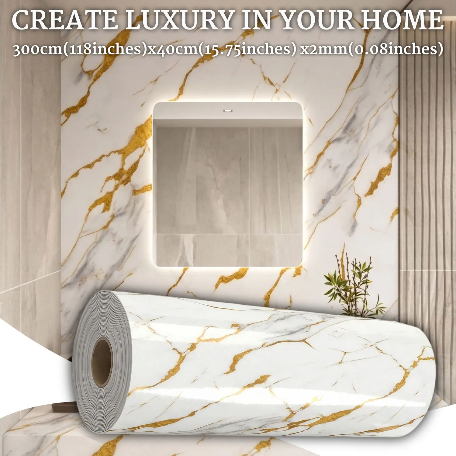

40X300CM Self-Adhesive Wall Panel IXPE Foam Stickers Peel and Stick 3D Wall Sticker Easy to DIY Suitable for Ceiling Living Room