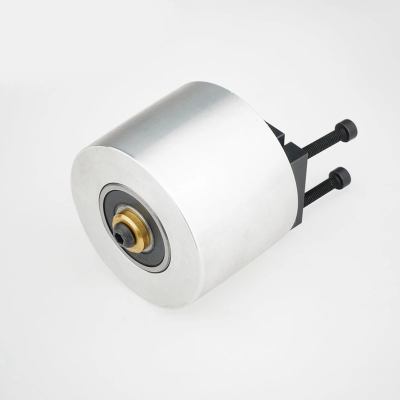 TOP Belt Grinder Aluminum Wheel Deflection Wheel Woodworking DIY Aluminum Alloy Drive Wheel Deflection Wheel Assembly