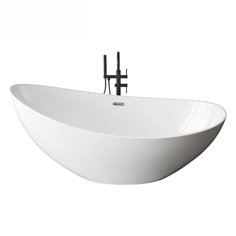 Moon crescent acrylic bathtub seamless hotel home bed and breakfast Internet celebrity Japanese-style independent bathtub bath