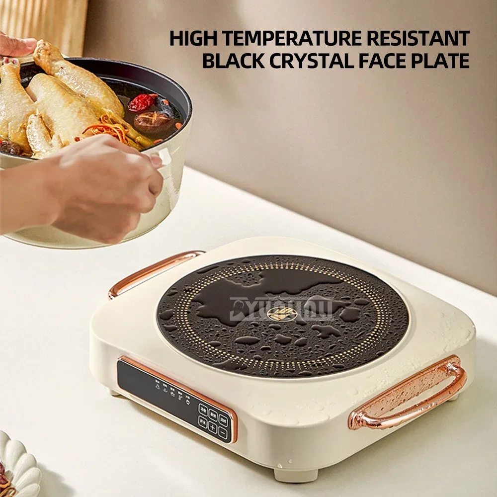 Электрическая керамическая плита мощностью 2200 Вт, индукционная плита для домашнего приготовления, многофункциональная чайная плита