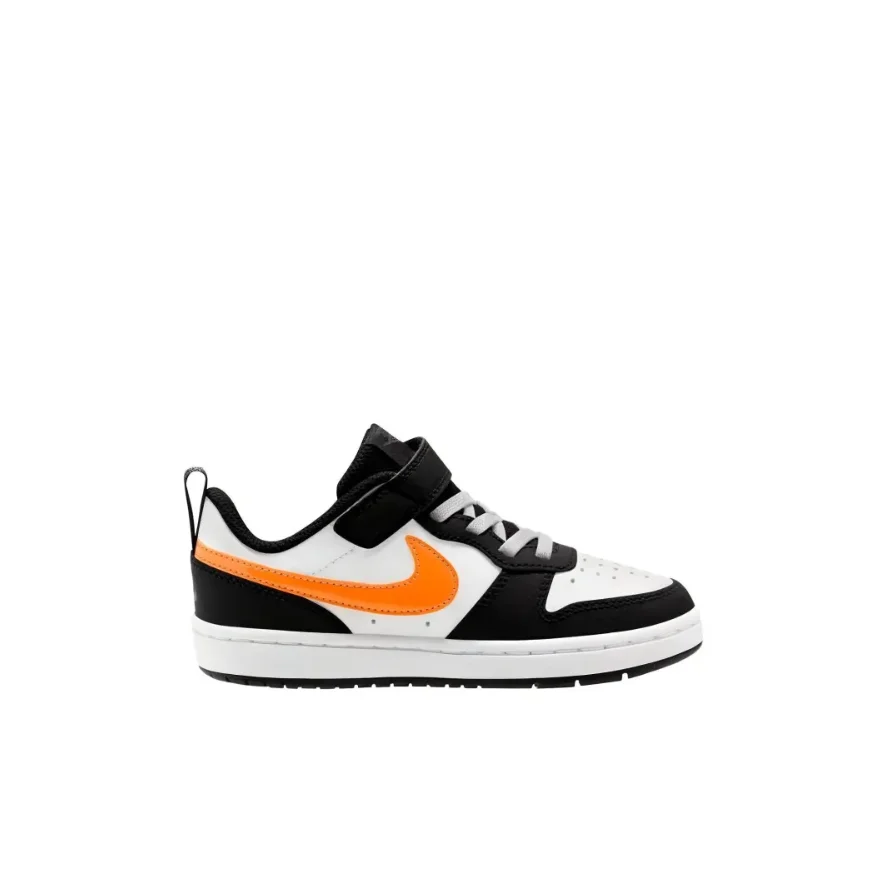 Nike Low Top Board Shoes Court Borough 2 Low2 Ligero resistente al desgaste antideslizante moda blanco y negro naranja