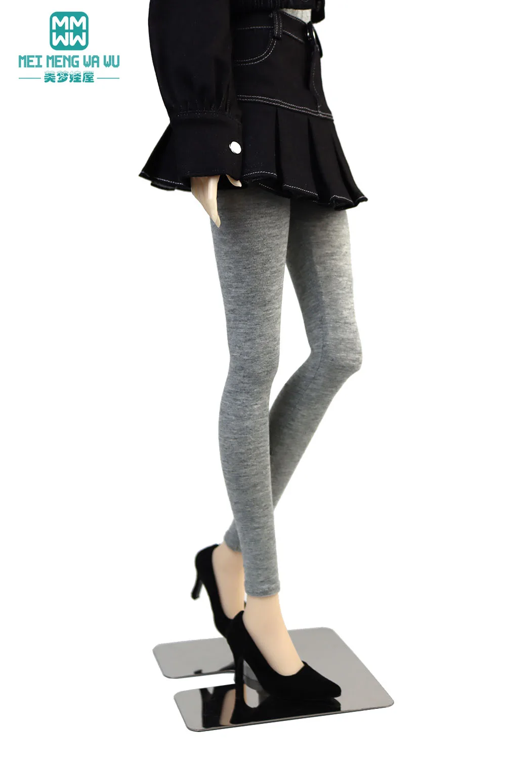 Vêtements de poupée MSD DD SD BJD, leggings élégants, noir, blanc, gris, jouets cadeau, 1/4 1/3