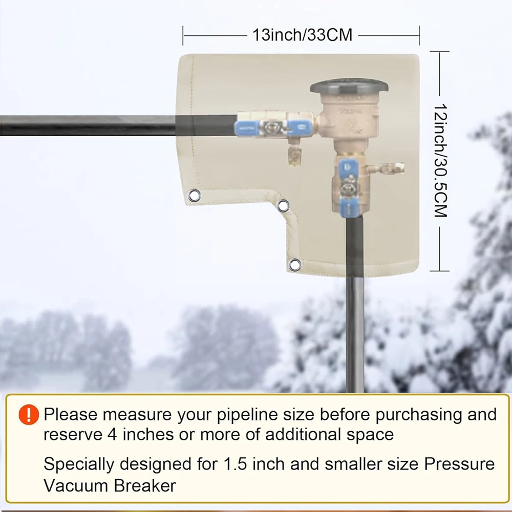 Faucet Tap Cover Outdoor Backflow Preventer Pipe Insulation Water Well Head Pump Sprinkler Valve Winterizing Freezing Protection