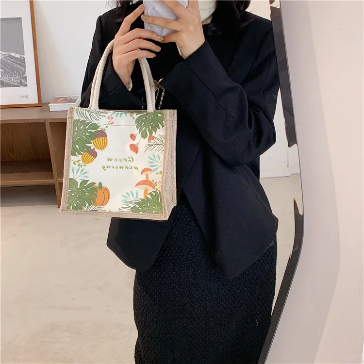 Women's Bag, Hand Bags Shoulder Bag Canvas Wallet Portable Tote Handbags Fashion Retro Linen Bag