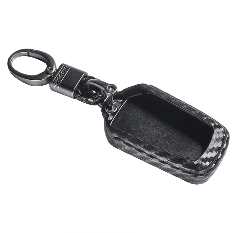 

Black Silicone Carbon Fiber Style Car Key Fob Cover Case Remote Holder Cover Protector Jacket for Isuzu MU-X