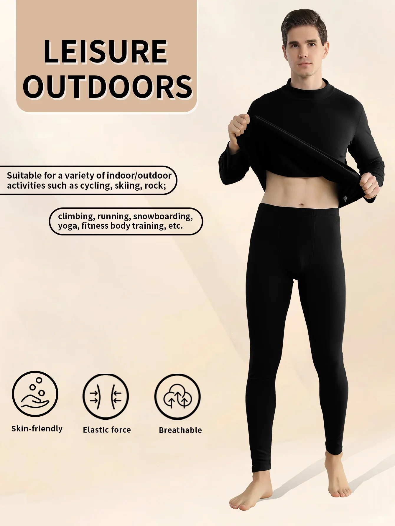 

2025 new men's thick velvet inner layer, double warmth, soft and breathable, home wear