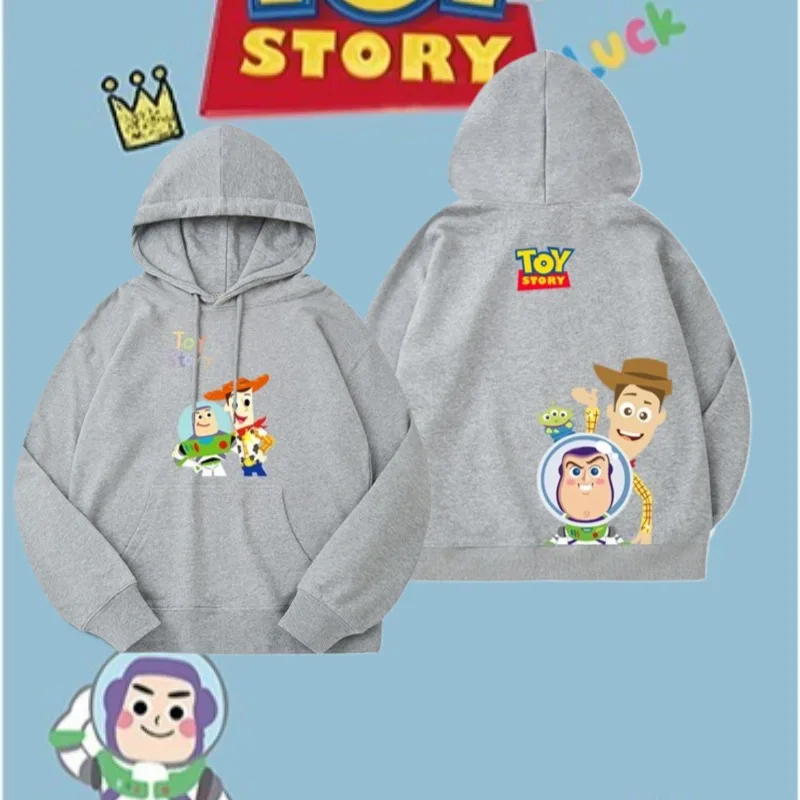 سترة نسائية بغطاء للرأس من Toy Story Trish Woody Buzz Lightyear Three Eyed Boy من القطن مريح وناعم