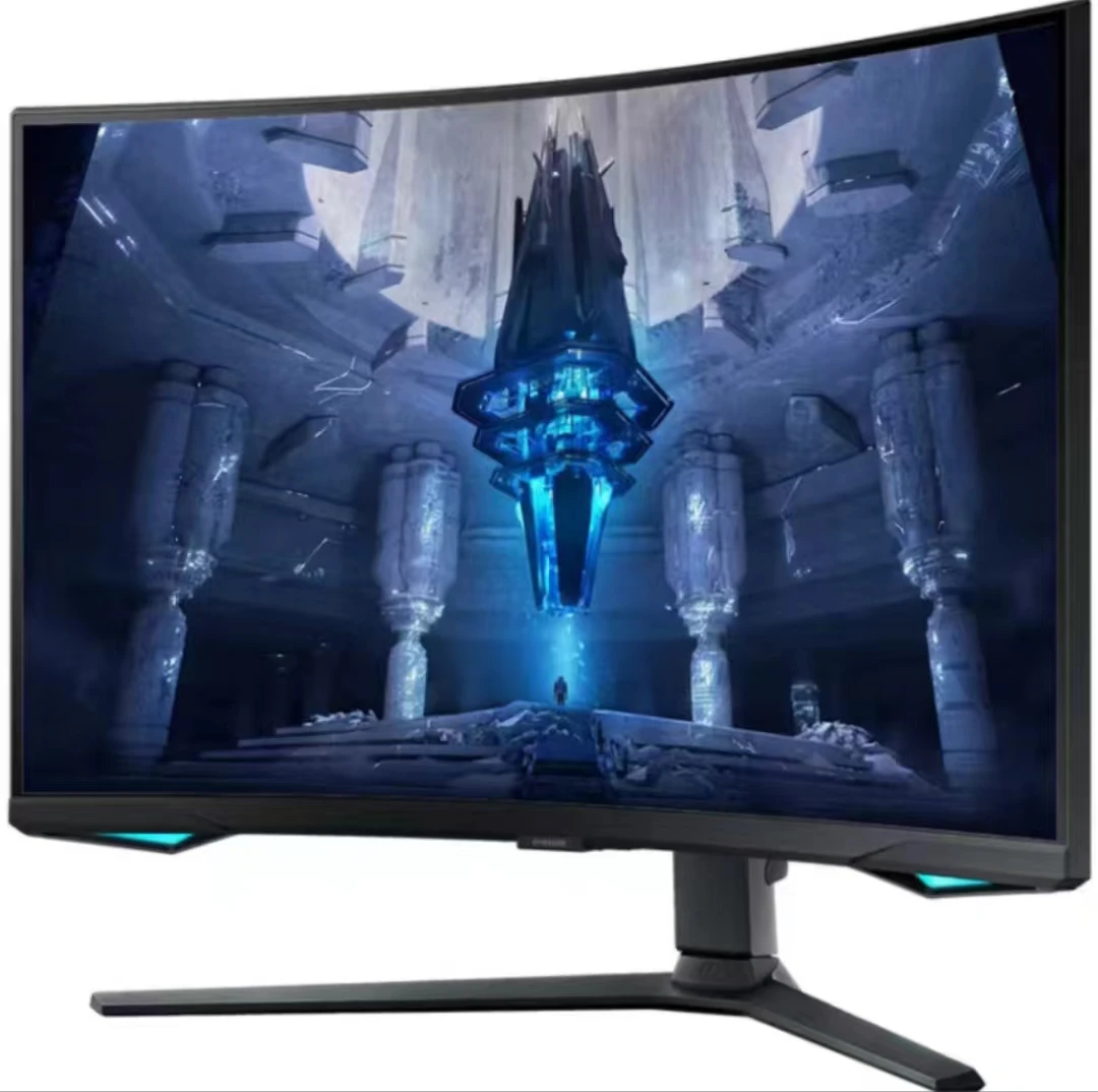 سام سونغ شوان لونغ نايت G8 4K منحني صغير LED HDR2000 فرشاة عالية لعبة الرياضات الإلكترونية عرض 32 بوصة S32BG750NC 4K 165 هرتز