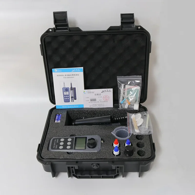 AE86061 multi-function water quality detector PH meter dissolved oxygen ammonia nitrogen nitrite test dissolved oxygen