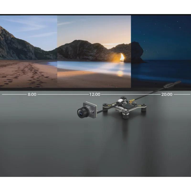 CADDX Ascent Lite VTX 6g Mini câmera FPV - 147 °   Alcance ultra grande angular HD 3KM para drone de carro RC