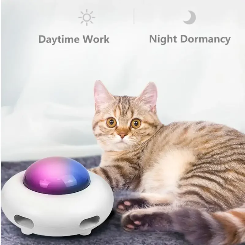 

Smart Cat Toy UFO Pet Turntable ching Training Toys for s Interactive Kitten Playing Accessories