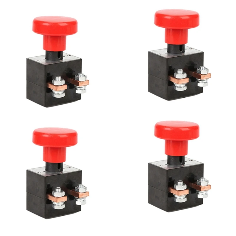 4X 250A Type Emergency Disconnect Switch Stop Switch Start Button Emergency Switch For Forklift Pallet Truck Golf Cart