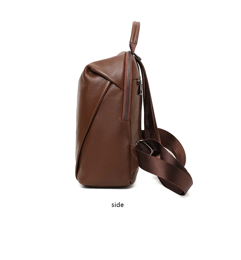 Echtleder-Rucksack für Damen, Kompakte Diebstahlsichere Umhängetasche mit Obergriff, Perfekt für Büro, Reisen & Alltag – Detail 10