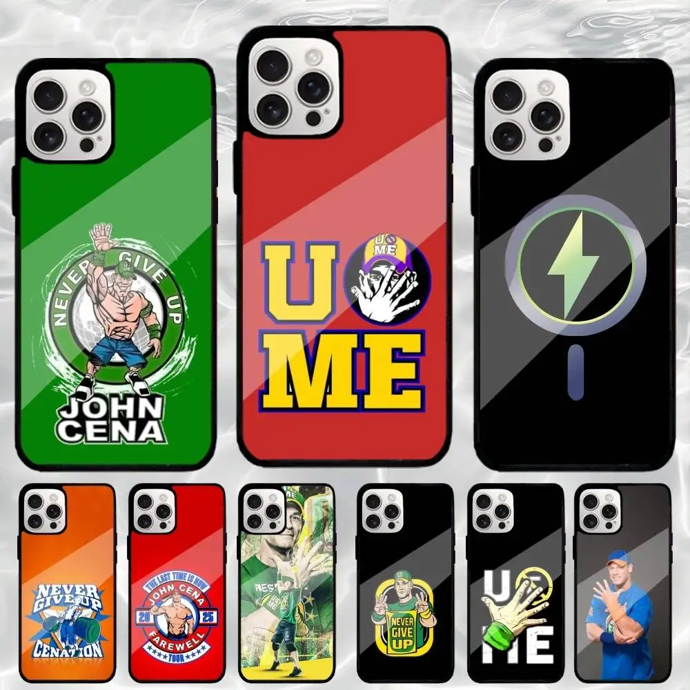 

J-John C-Cena Wrestler Phone Case For iPhone17,16,15,14,13,12,11 Plus,Pro Max Magnetic For Magsafe Wireless Charging
